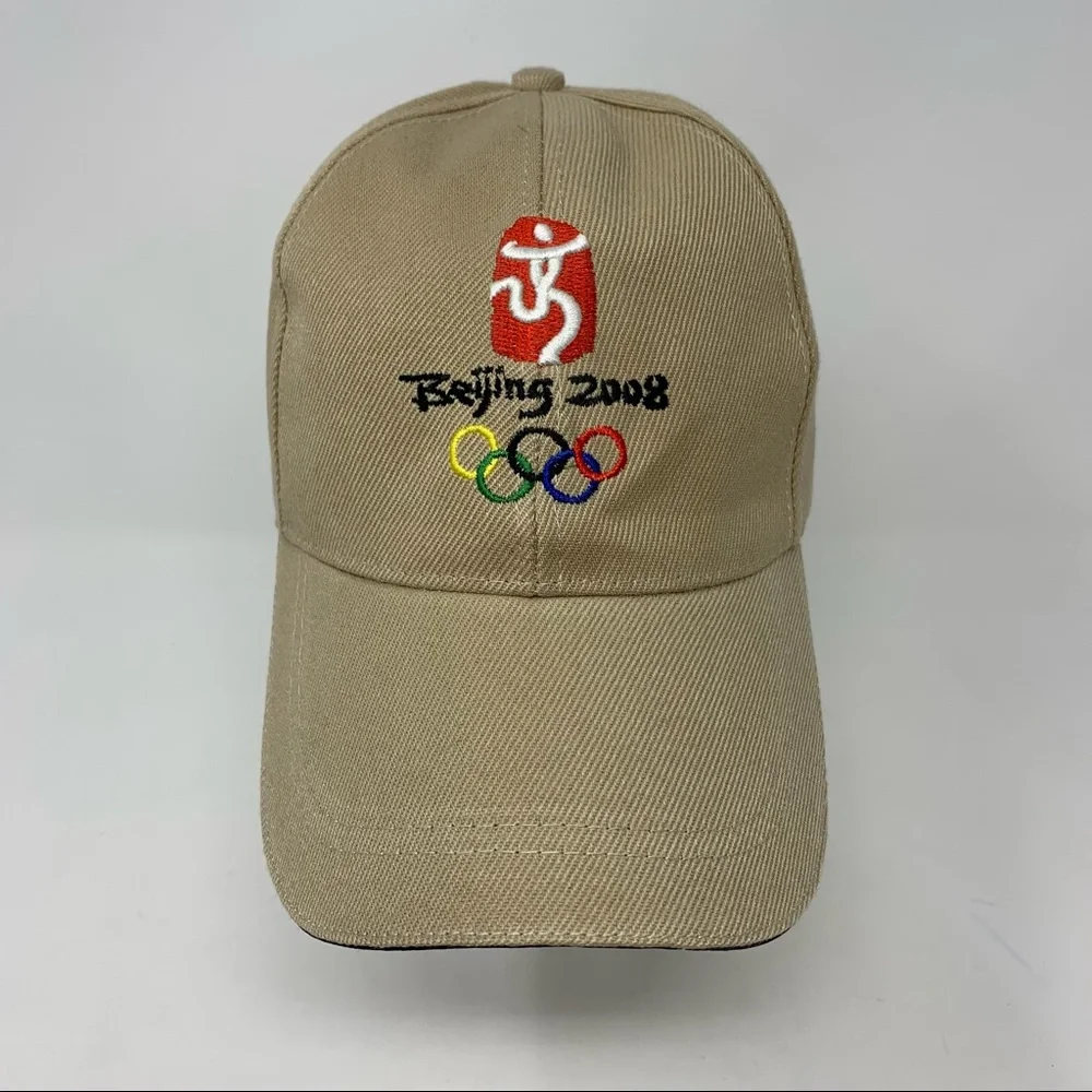 Beijing 2008 Olympics Unisex Baseball Hat Tan - Picture 1 of 6